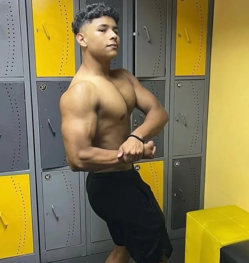Sebastian Tapia antes de competir